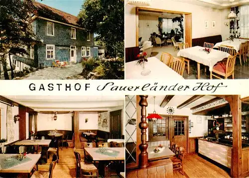 AK / Ansichtskarte  Lennestadt Gasthof Sauerlaender Hof Gastraeume Theke Lennestadt