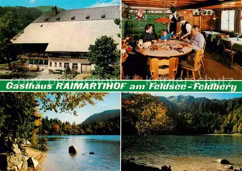 AK / Ansichtskarte  Feldberg_1450m_Schwarzwald Gasthaus Raimartihof am Feldsee Gaststube Seepartien