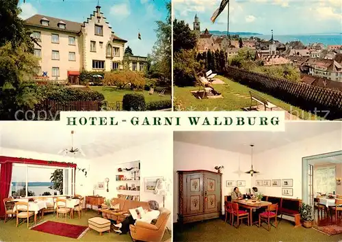 AK / Ansichtskarte 73845996 ueberlingen_Bodensee Hotel Garni Waldburg Gastraeume Panorama ueberlingen Bodensee