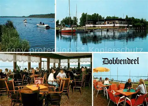 AK / Ansichtskarte 73846011 Bederkesa_See Restaurant Cafe Dobbendeel Gastraeume Terrasse Seepartien Bederkesa See