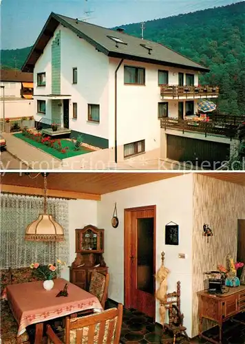 AK / Ansichtskarte  Unterreichenbach_Calw Gaestehaus Kraft Lechler Gaststube Unterreichenbach Calw