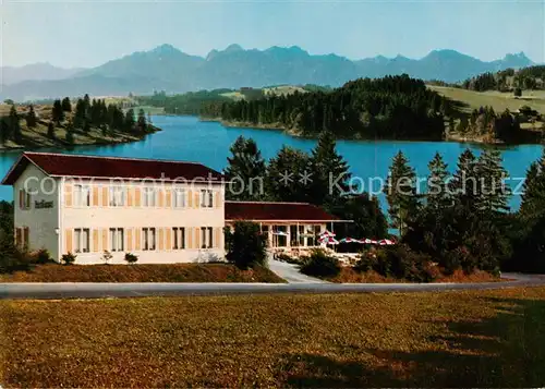 AK / Ansichtskarte 73846028 Rosshaupten_Forggensee_Bayern Rasthaus am Forggensee 