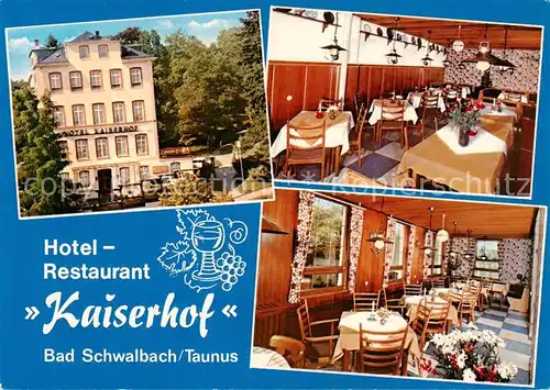 AK / Ansichtskarte  Bad_Schwalbach Hotel Restaurant Kaiserhof Gastraeume Bad_Schwalbach