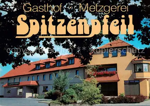 AK / Ansichtskarte  Michelau_Oberfranken Gasthof Metzgerei Spitzenpfeil Michelau_Oberfranken