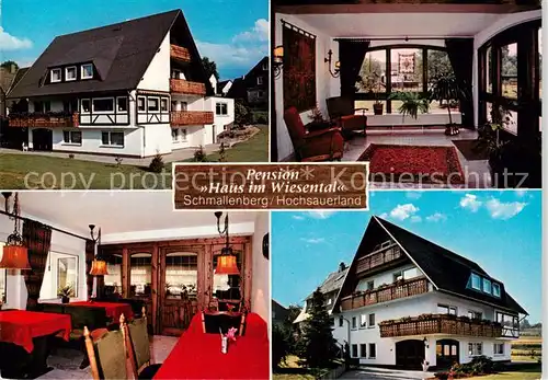 AK / Ansichtskarte  Schmallenberg Pension Haus im Wiesental Gastraeume Schmallenberg