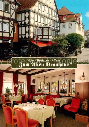 AK / Ansichtskarte 73846098 Hofgeismar Hotel Restaurant Cafe Zum Alten Brauhaus Hofgeismar