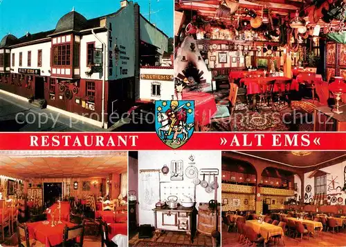 AK / Ansichtskarte  Bad_Ems_Lahn Restaurant Alt Ems Gastraeume Bad_Ems_Lahn