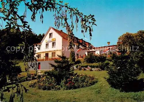 AK / Ansichtskarte  Schoenbach_Dillkreis Restaurant Pension Haus Waldblick Schoenbach Dillkreis