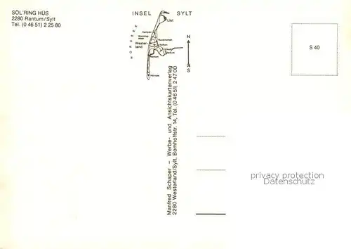 AK / Ansichtskarte  Rantum_Sylt Soelring Hues Zimmer Gastraeume Bar Rantum Sylt