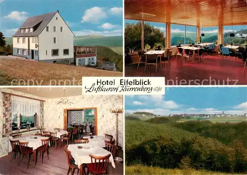 AK / Ansichtskarte  Kuerrenberg Hotel Eifelblick Gastraeume Panorama Kuerrenberg