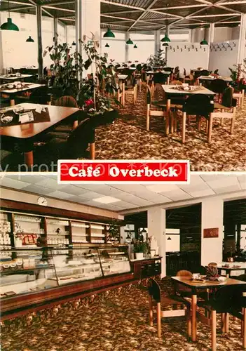 AK / Ansichtskarte 73846193 Bad_Driburg Cafe Overbeck Gastraeume Kuchentheke Bad_Driburg