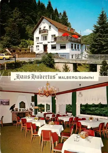 AK / Ansichtskarte  Malberg_Eifel Haus Hubertus Gaststube Malberg Eifel