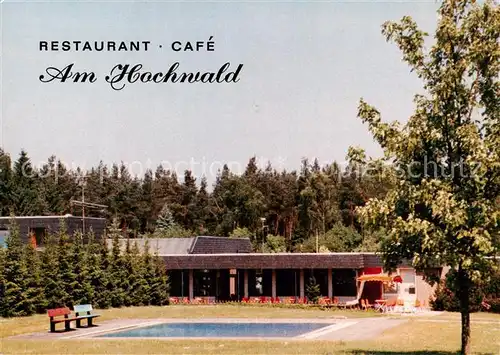 AK / Ansichtskarte  Unterluess Restaurant Cafe Am Hochwald Schwimmbad Unterluess