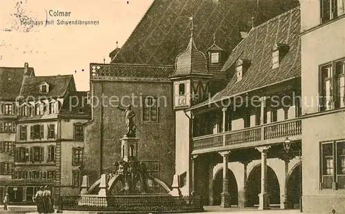 AK / Ansichtskarte  Colmar_68_Haut-Rhin Kaufhaus mit Schwendibrunnen 