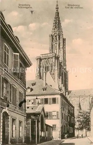 AK / Ansichtskarte  Strassburg__Strasbourg_67_Bas-Rhin Schlossgasse Muenster 