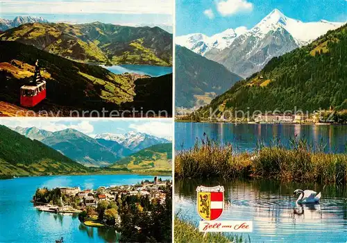 AK / Ansichtskarte Seilbahn_Cable Car_Telepherique Bergstadt Zell am See Kitzsteinhorn  