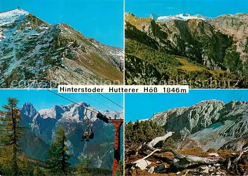 AK / Ansichtskarte Sessellift_Chairlift_Telesiege Hinterstoder Hutterer Hoess Schrocken 