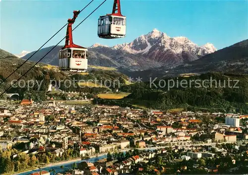 AK / Ansichtskarte Seilbahn_Cable Car_Telepherique Innsbruck nordkettenbahn Serles 