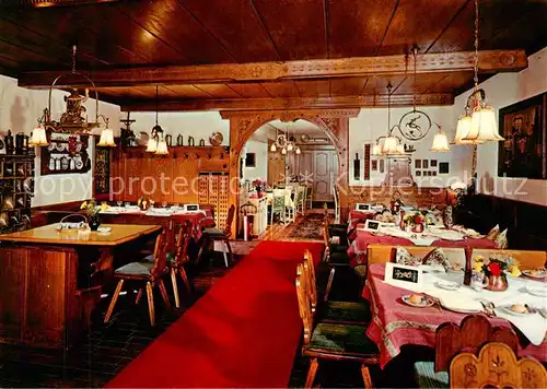 AK / Ansichtskarte Reit_Winkl Hotel Unterwirt Bauernstube Reit_Winkl