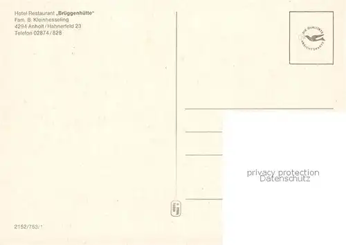 AK / Ansichtskarte Anholt__Isselburg_NRW Hotel Restaurant Brueggenhuette 