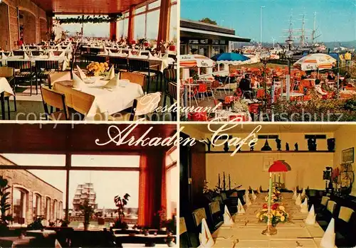 AK / Ansichtskarte Kiel Restaurant Arkaden Cafe Gastraeume Terrasse Kiel