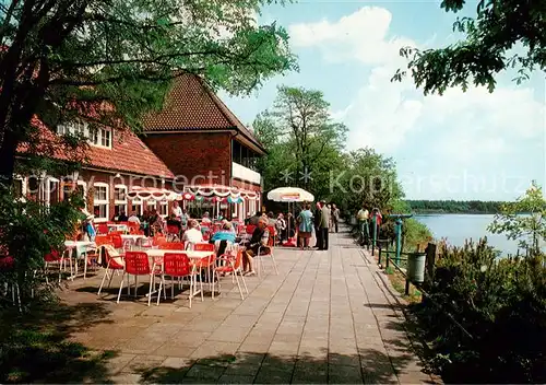 AK / Ansichtskarte Thuele_Westfalen Hotel Seeblick Thuelsfelder Talsperre Terrasse Thuele_Westfalen