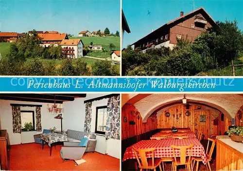 AK / Ansichtskarte Walburgskirchen Gaestehaus Walter Altmannshofer Gastraeume Walburgskirchen