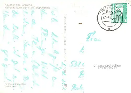 AK / Ansichtskarte Neuhaus_Rennweg HO Gaststaette Cafe Oberland Gastraeume Neuhaus Rennweg