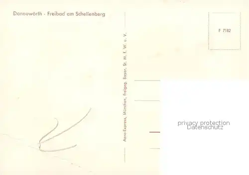 AK / Ansichtskarte Donauwoerth Freibad am Schellenberg  Donauwoerth