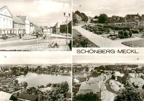 AK / Ansichtskarte Schoenberg_Mecklenburg Platz der Freiheit Teilansichten Oberteich Schoenberg_Mecklenburg