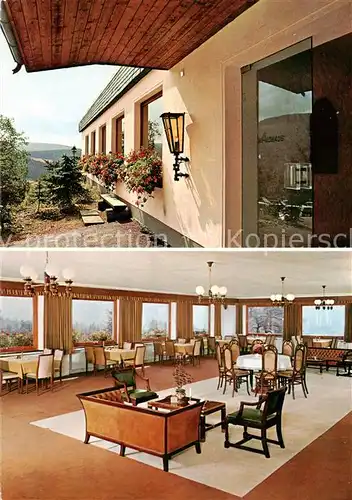 AK / Ansichtskarte Ohlenbach_Schmallenberg Hotel Waldhaus Speisesaal 