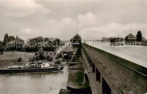 AK / Ansichtskarte Minden__Westfalen_Weser ueberfuehrung des Mittellandkansls ueber die Weser 