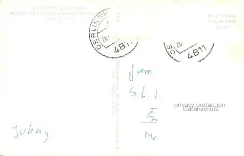 AK / Ansichtskarte Minden__Westfalen_Weser ueberfuehrung des Mittellandkansls ueber die Weser 