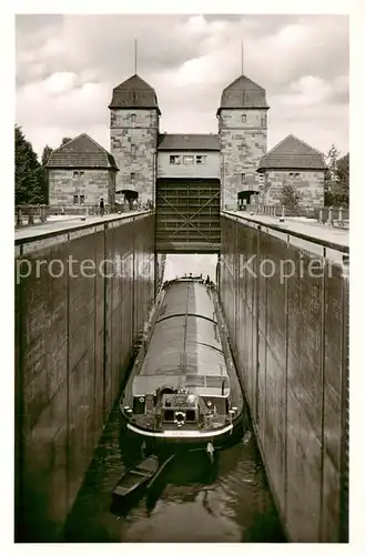 AK / Ansichtskarte Minden__Westfalen_Weser Schachtschleuse 