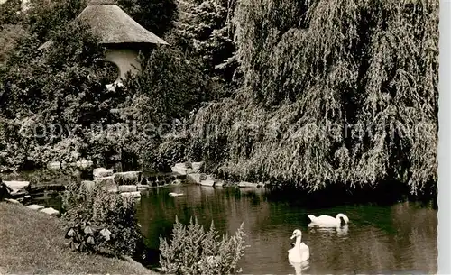 AK / Ansichtskarte Bad_Pyrmont Pavillon an der Bruecke Kurpark Bad_Pyrmont
