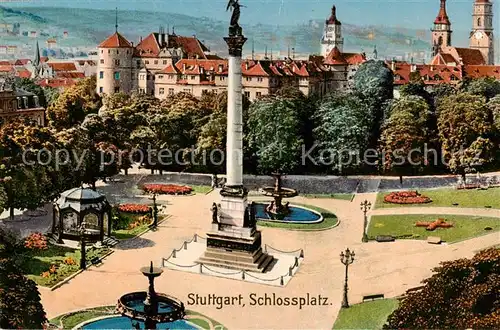 AK / Ansichtskarte Stuttgart Schlossplatz Stuttgart