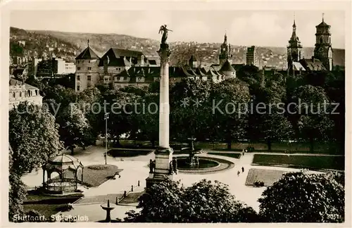 AK / Ansichtskarte Stuttgart Schlossplatz Stuttgart