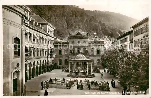 AK / Ansichtskarte Wildbad_Schwarzwald Adolf Hitler Platz Wildbad_Schwarzwald