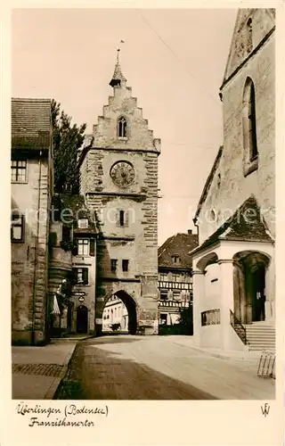 AK / Ansichtskarte ueberlingen_Bodensee Franziskanertor ueberlingen Bodensee