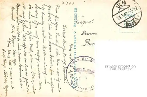 AK / Ansichtskarte Ulm__Donau Hirschstrasse mit Ulmer Muenster 