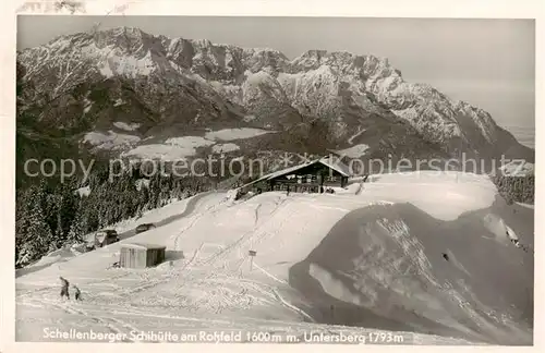 AK / Ansichtskarte Untersberg_AT Schellenberger Skihuette am Rossfeld 