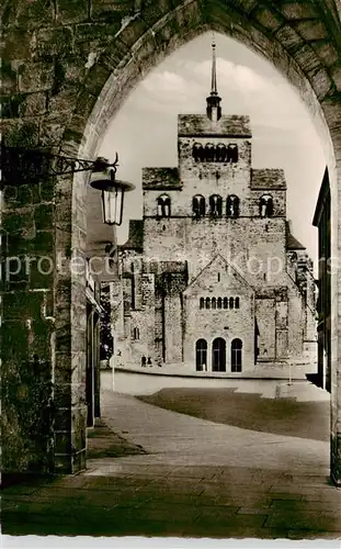 AK / Ansichtskarte Minden__Westfalen_Weser Dom aus dem Rathaus Laubengang 