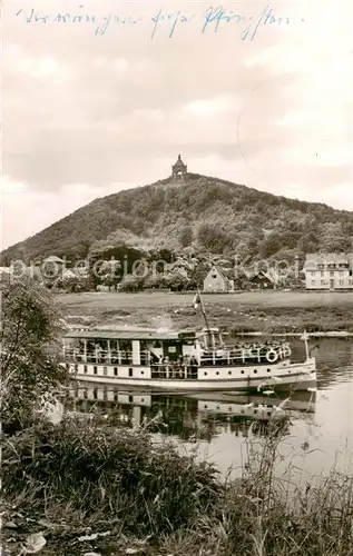 AK / Ansichtskarte Porta_Westfalica Weserpartie Porta_Westfalica