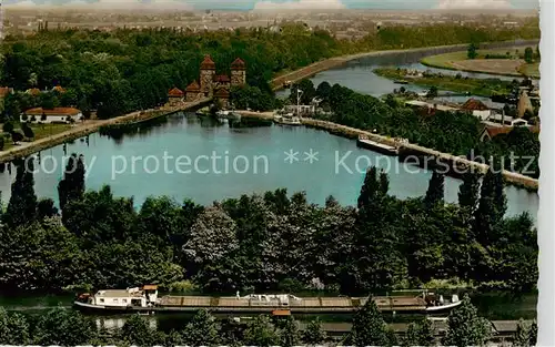 AK / Ansichtskarte Minden__Westfalen_Weser Schachtschleuse zwischen Mittellandkanal und Weser 