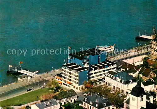 AK / Ansichtskarte  Koenigswinter_Rhein Rheinhotel mit Rathaus