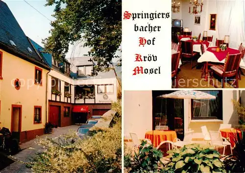 AK / Ansichtskarte  Kroev_Croev_Croev_Mosel Springiersbacher Hof Terrasse TV Raum 