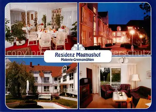 AK / Ansichtskarte  Malente-Gremsmuehlen Residenz Magnushof Gaststube Zimmer Malente-Gremsmuehlen