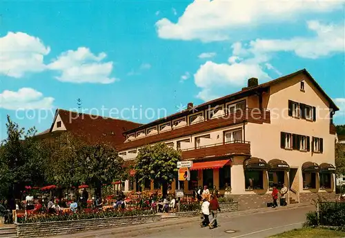 AK / Ansichtskarte 73846615 Bad_Bocklet Hotel Kurpension Laudensack Terrasse Bad_Bocklet