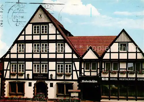 AK / Ansichtskarte  Hoexter_Weser Hotel Restaurant Niedersachsen Hoexter Weser