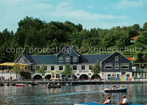 AK / Ansichtskarte  Leichlingen_Rheinland Ausflugslokal Talsperre Diepental Gondelteich Leichlingen_Rheinland